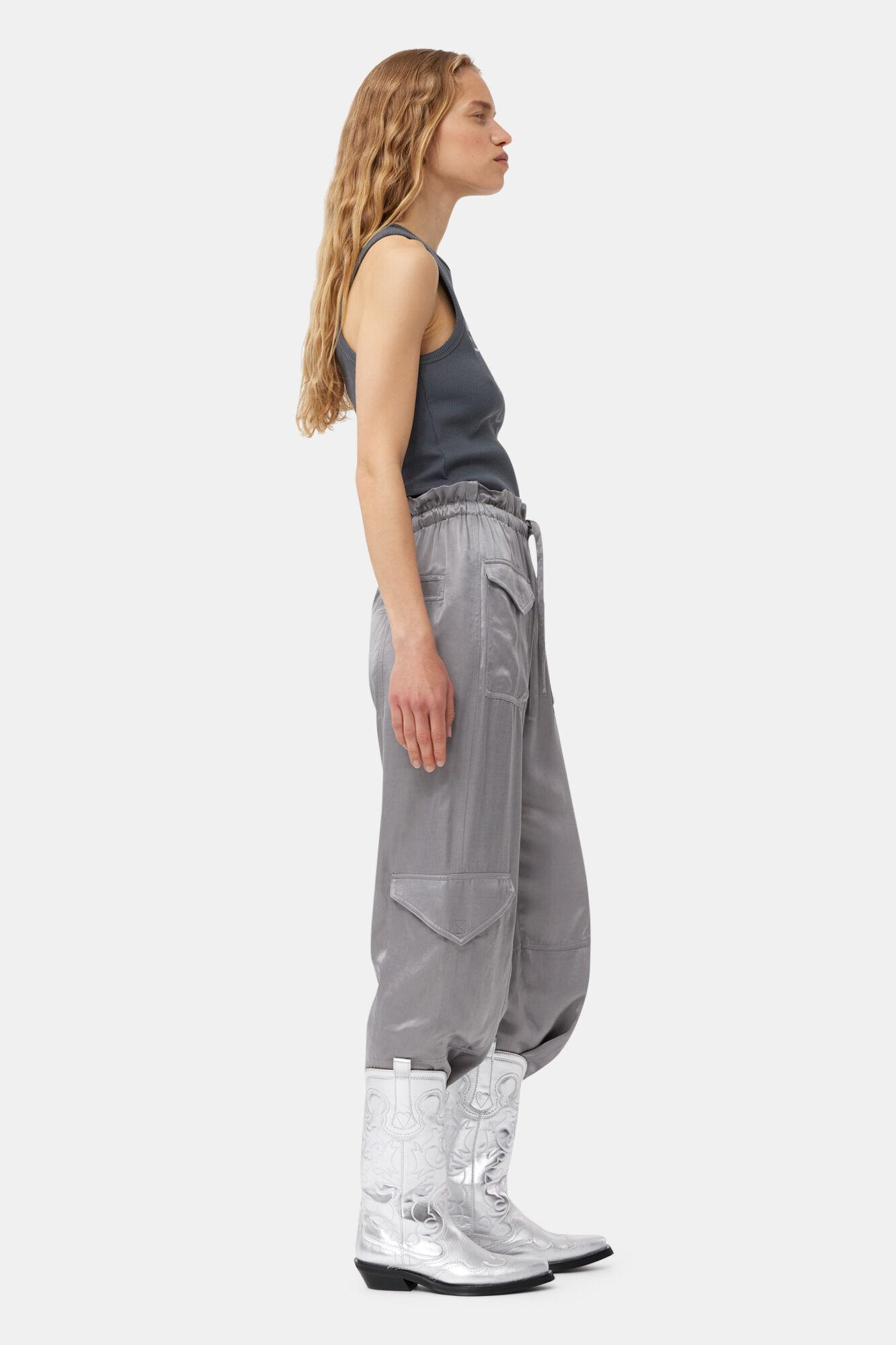 Silver Mid Shaft Embroidered Western Boots Product Image