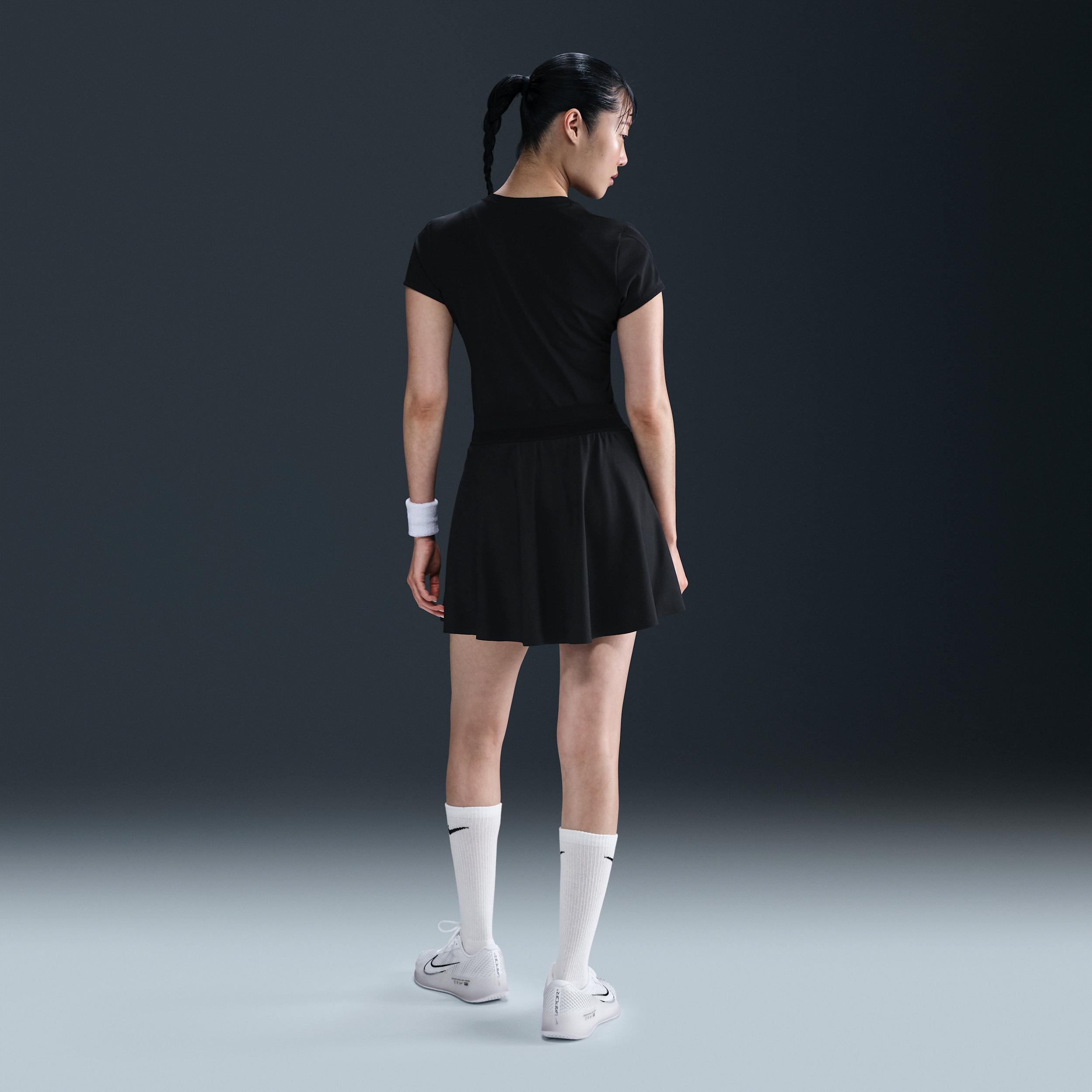 Nike Womens Court Advantage Dri-FIT Short-Sleeve Tennis Top | HQ2994-100 Product Image