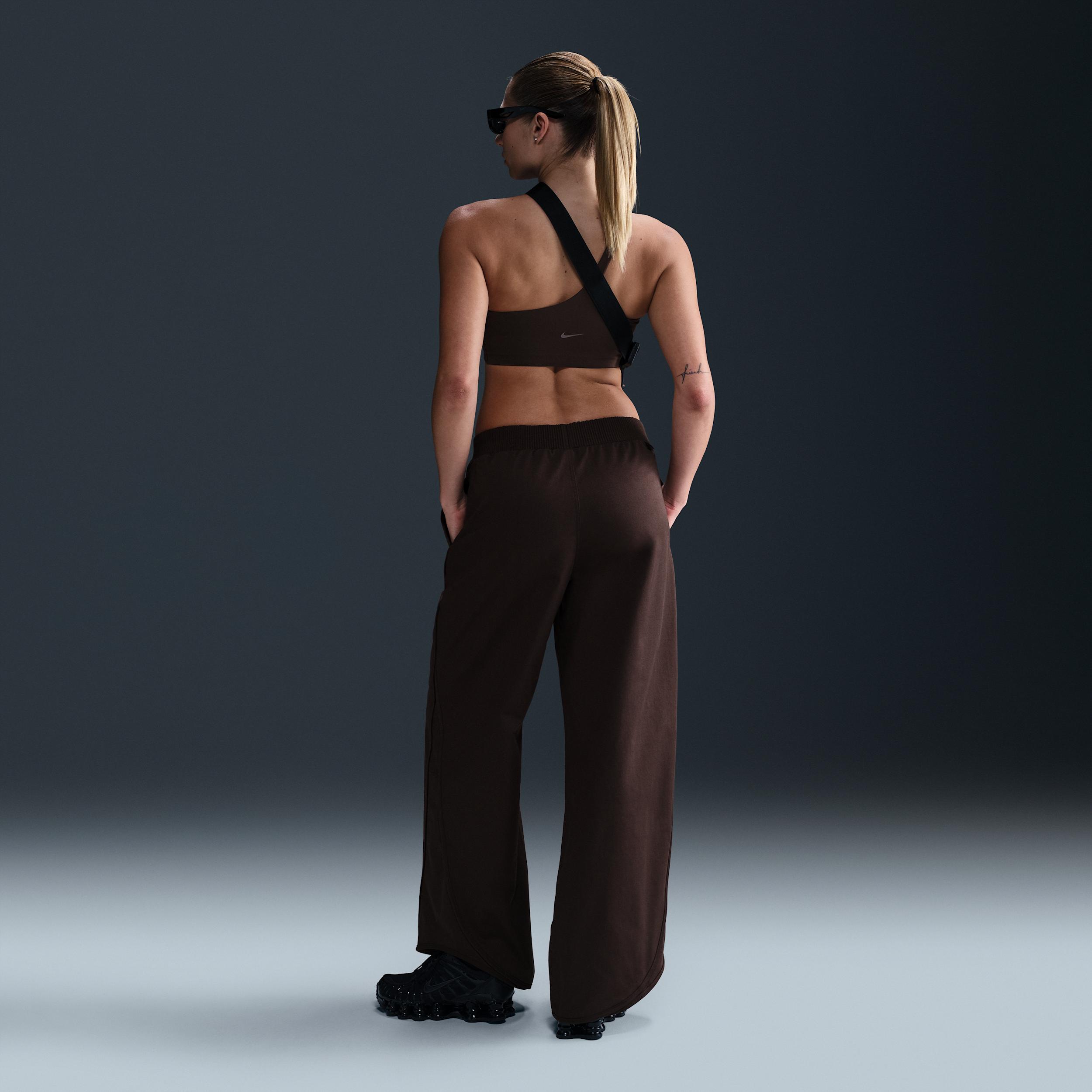 Womens Nike Sportswear Collection Mid-Rise Twill Track Pants | HM9054-220 Product Image