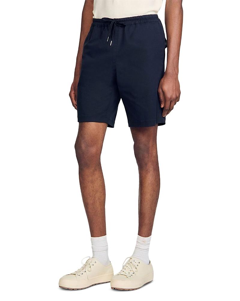 Sandro Mens New Gamma Regular Fit Cotton Blend Shorts Product Image