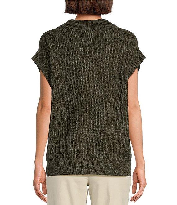 Tommy Bahama Short Sleeve Johnny Collar Linen Top Product Image