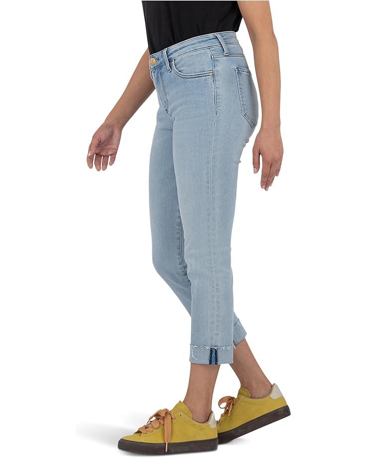 Amy Crop Straight Leg- Roll Up Fray Princess Seam Product Image