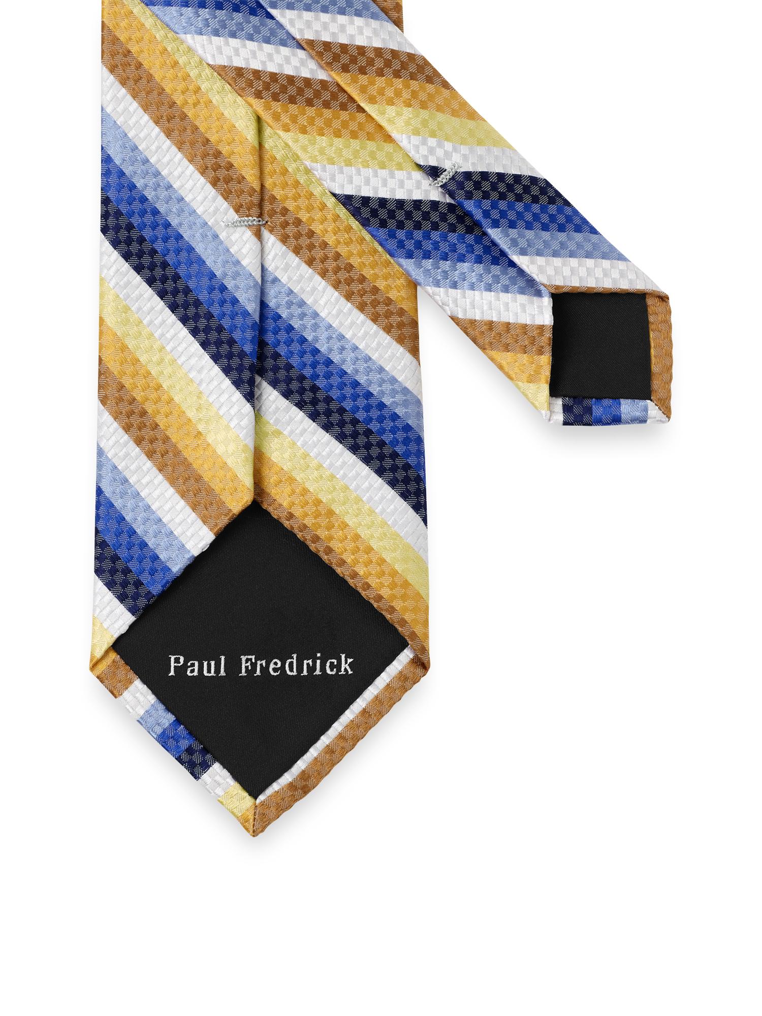 Stripe Woven Silk Tie - Multi Product Image