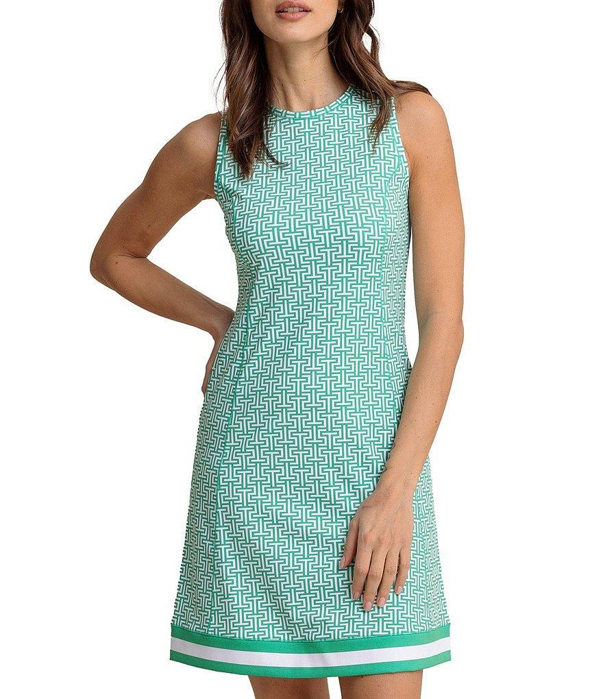 Southern Tide Lyllee ST Geo Printed Performance Dress Product Image