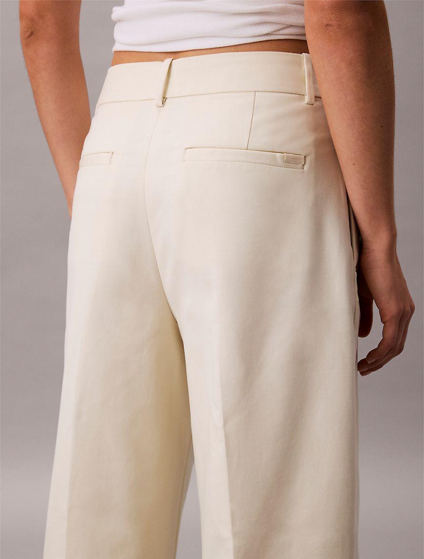 Wide Leg Cropped Chino Pant Product Image