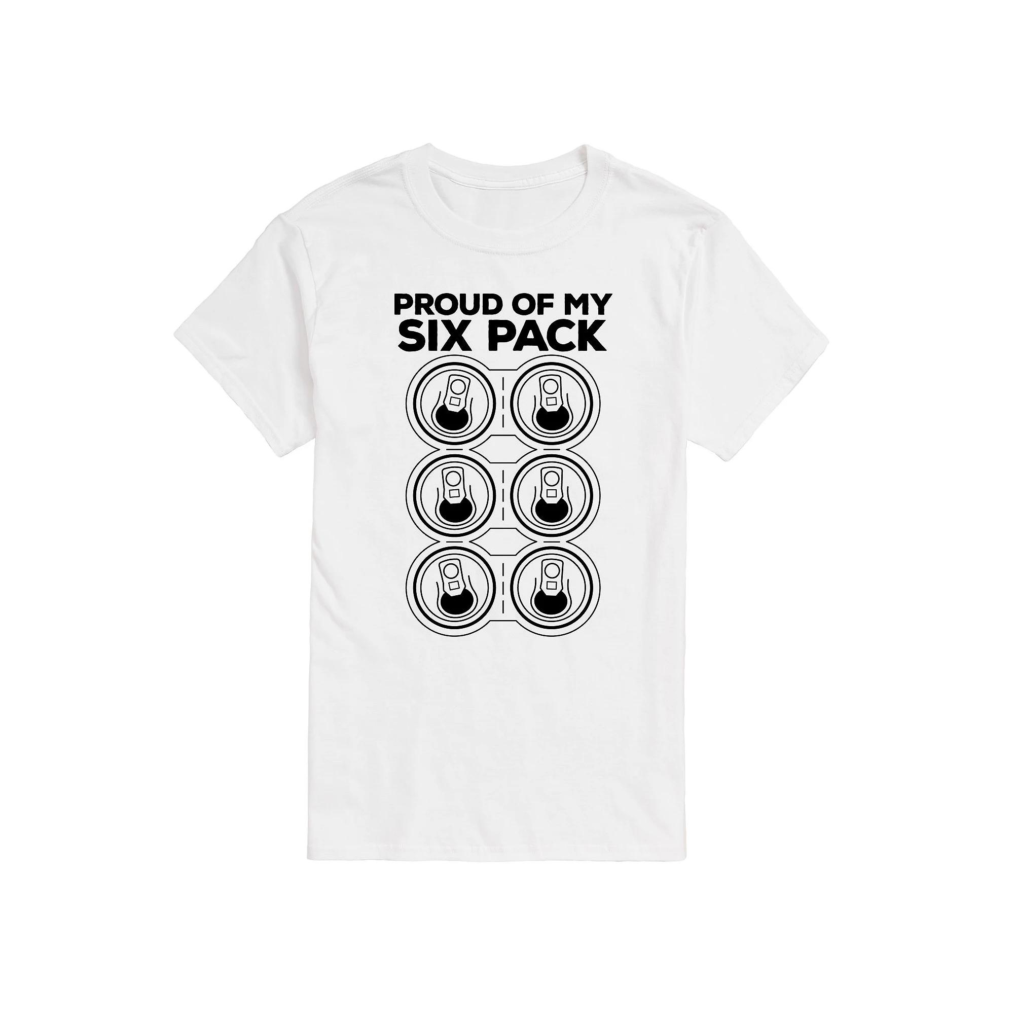 Big & Tall Proud of My Six Pack Graphic Tee, Men's,  Product Image