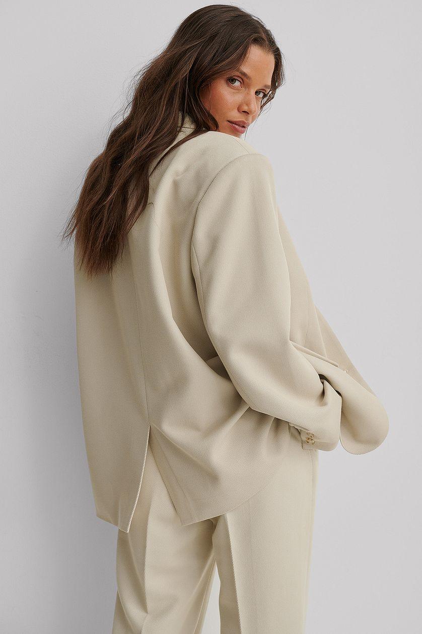 Oversized Twill Blazer Product Image