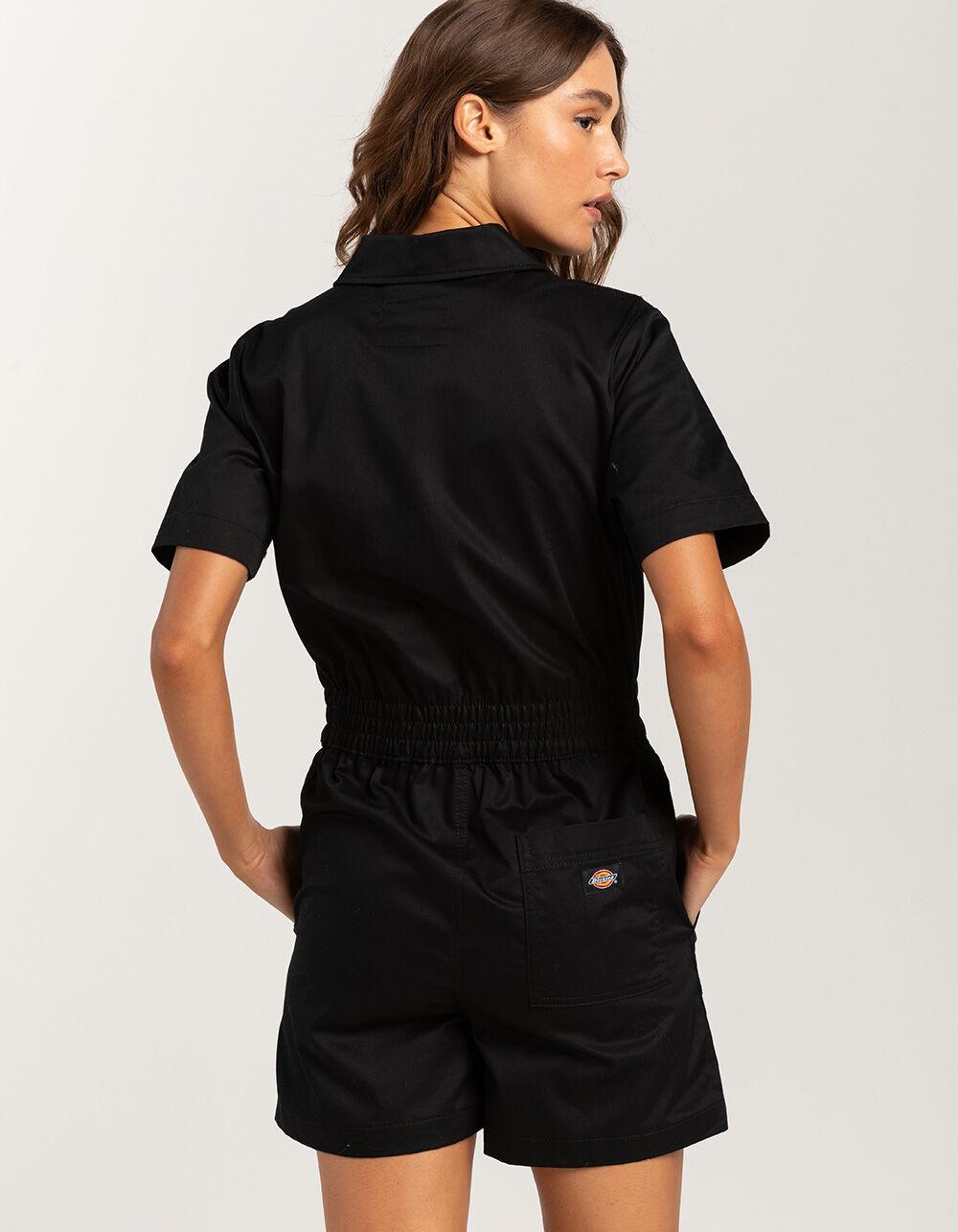 DICKIES Vale Womens Shortalls - BLACK Product Image