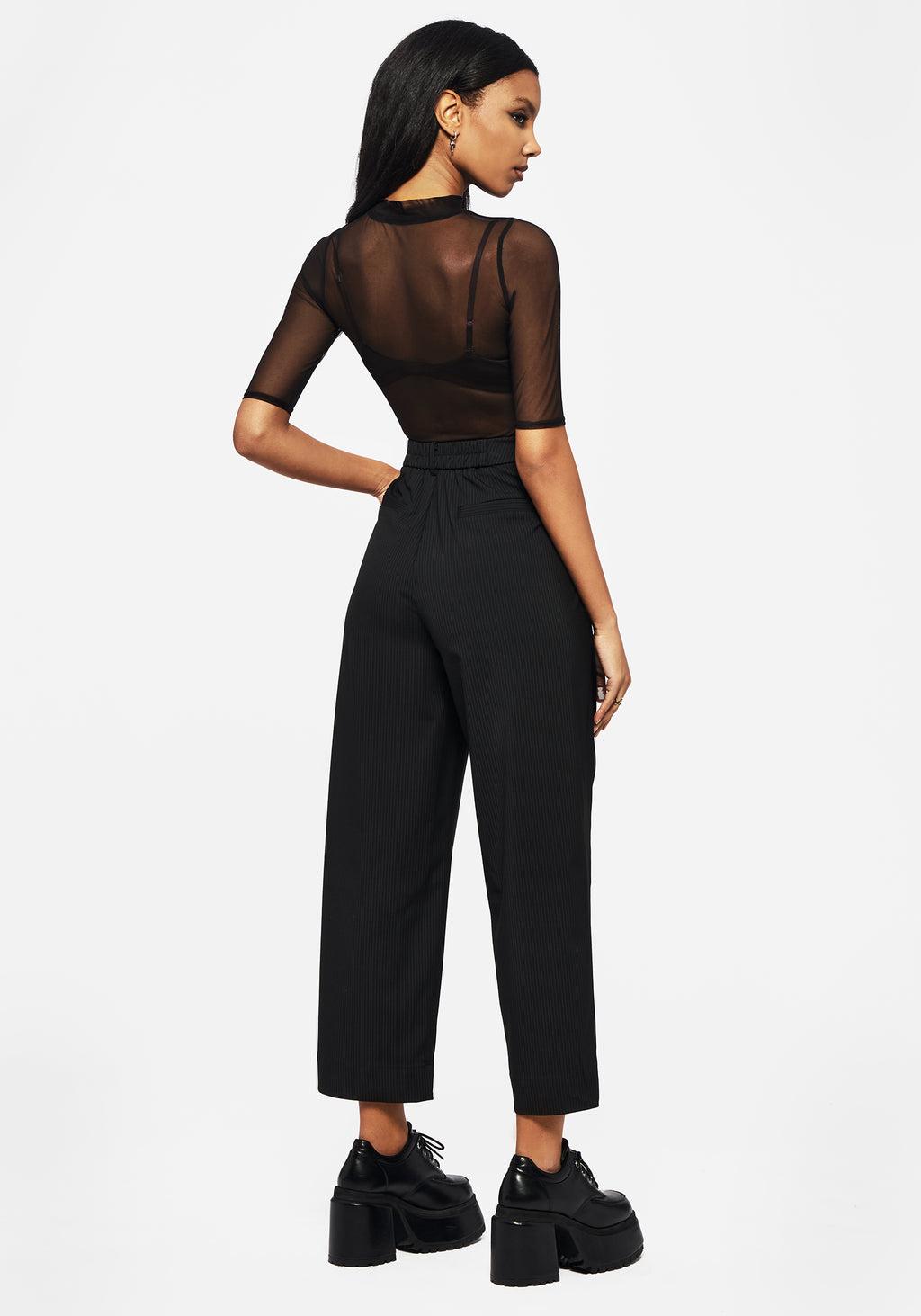 Zelda Pinstripe Tailored Balloon Trousers Product Image