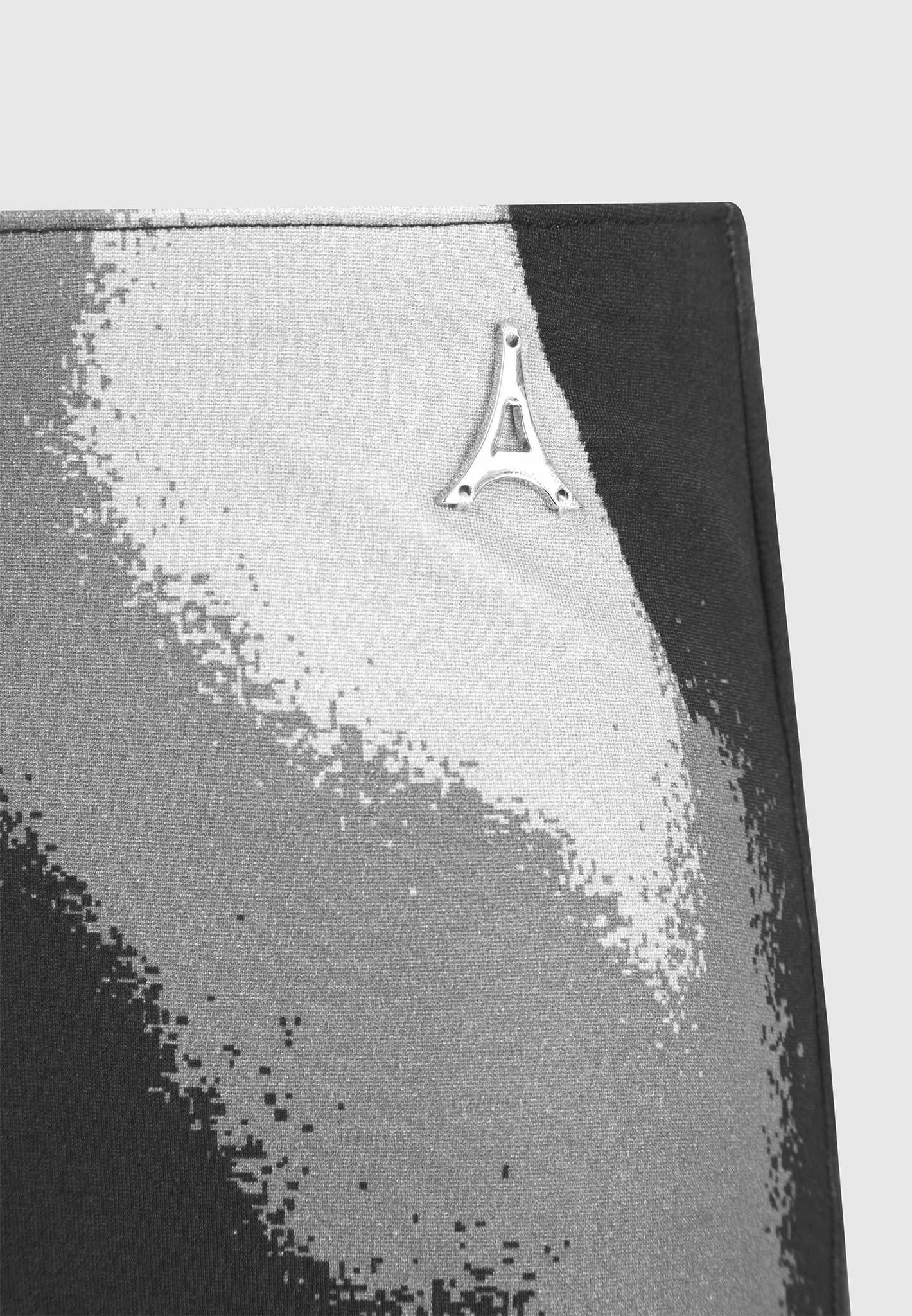 Body Print Leggings - White/Grey Female Product Image