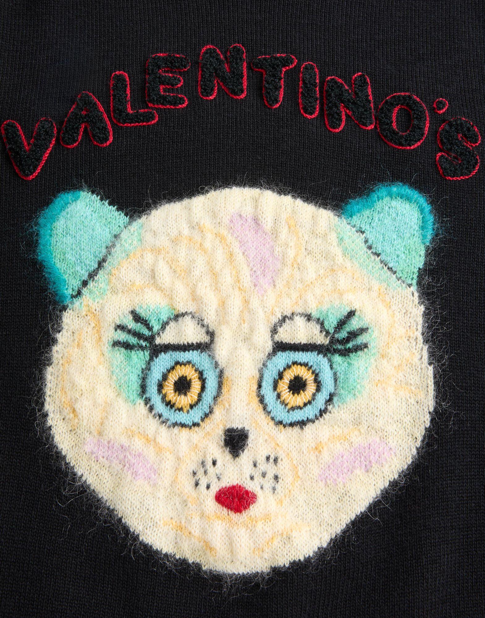 Wool And Cotton Sweater With Le Chat De La Maison Patch Product Image