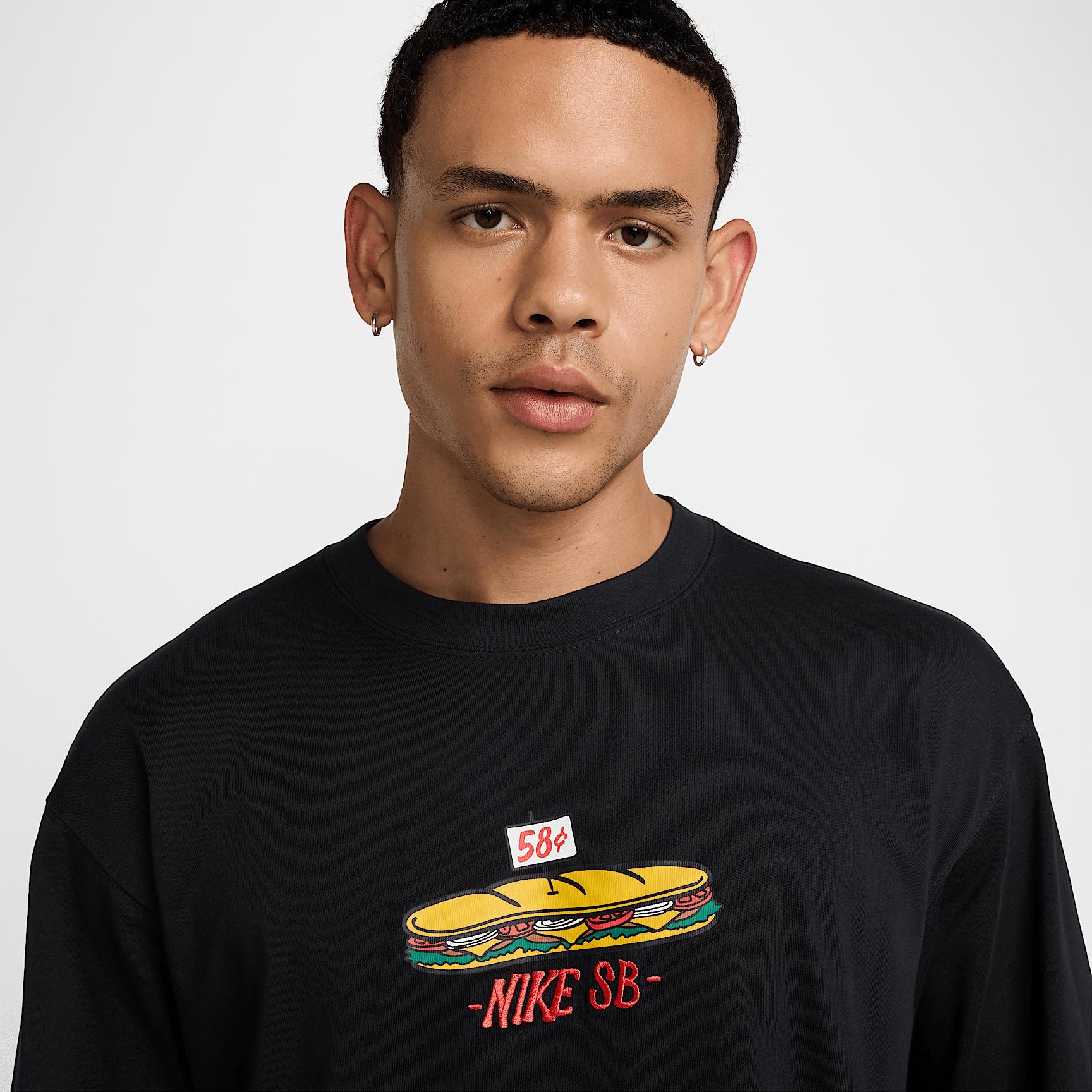 Mens Nike SB Long-Sleeved Max90 Skate T-Shirt | HJ0806-010 Product Image