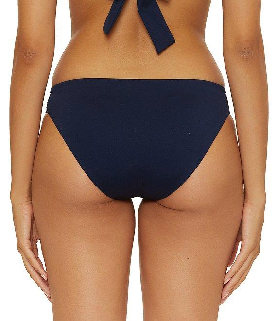 Trina Turk Monaco Pleated Tab Sides Hipster Swim Bottom Product Image