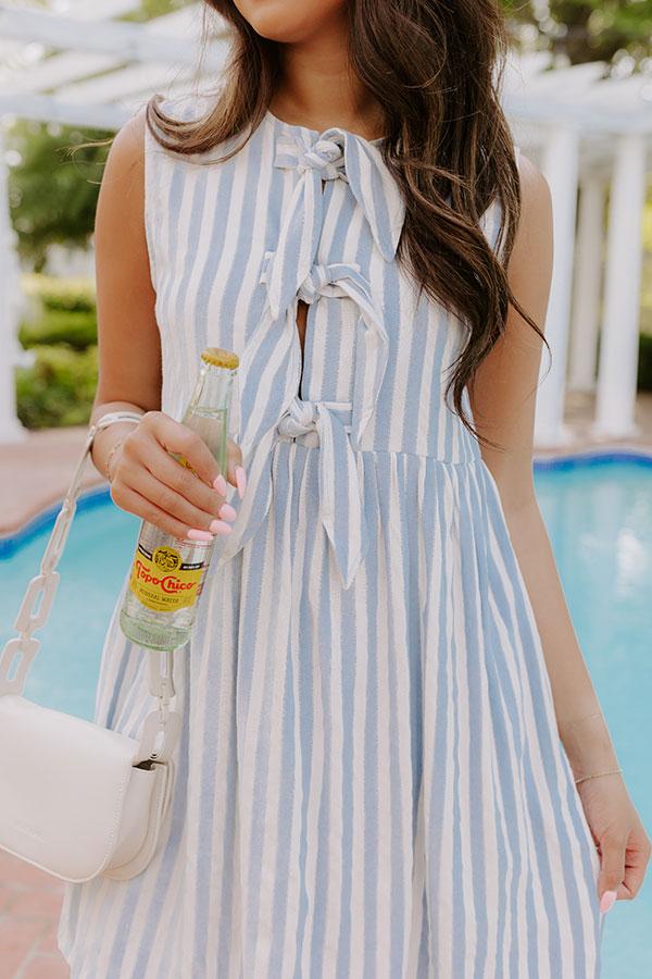 Seaside Escape Stripe Mini Dress Product Image