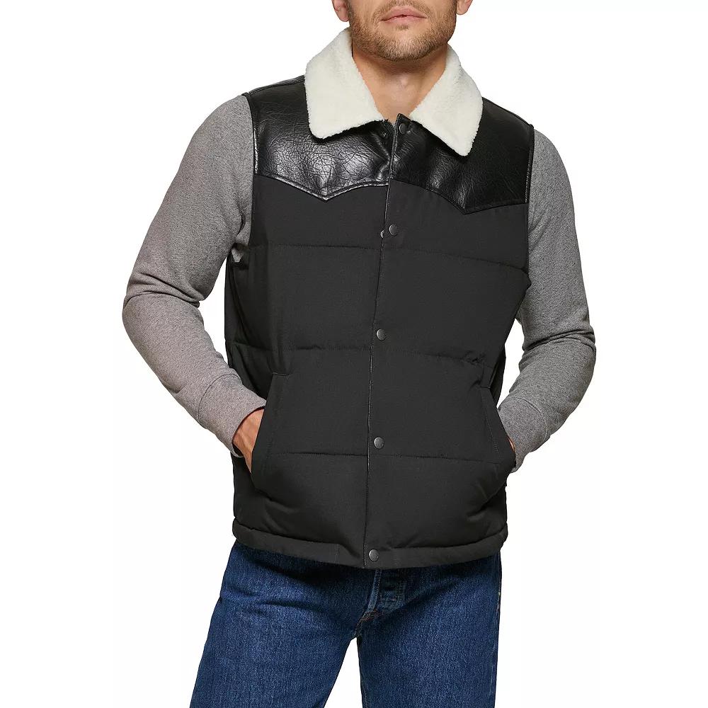 Men's Levi's® Out West Mixed Media Vest,  Product Image