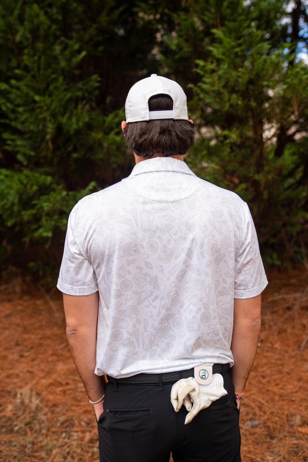 Three Sixty Six Men’s Print Golf Polos Male Product Image