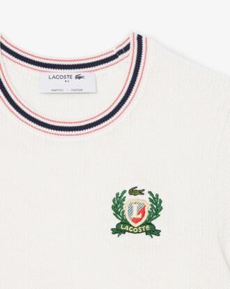 French Made Embroidered Shield Sweater Product Image
