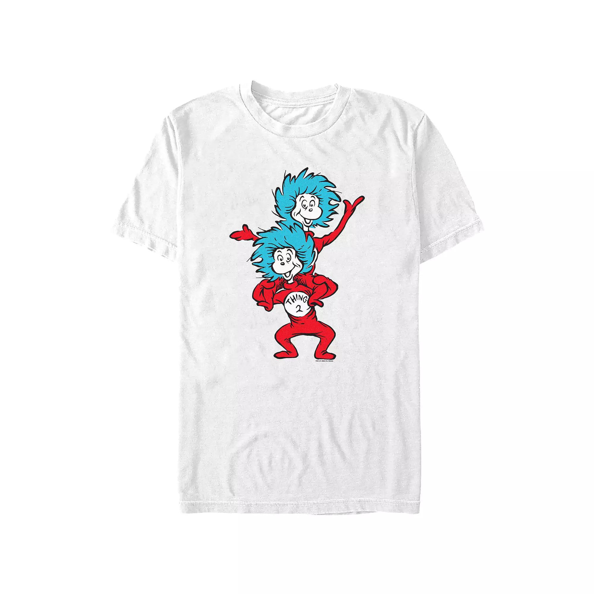 Big & Tall Dr. Seuss Thing 1 And Thing 2 Graphic Tee, Men's,  Product Image