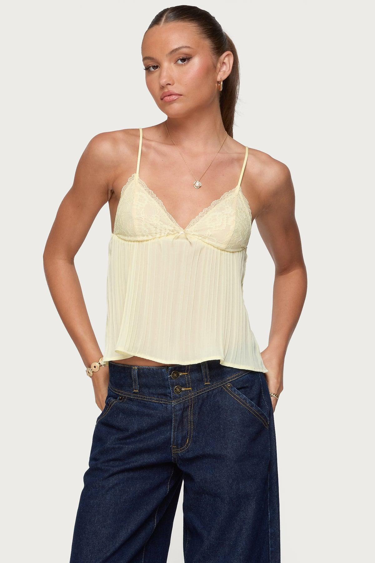 Rhian Lacey Pleated Babydoll Top Product Image