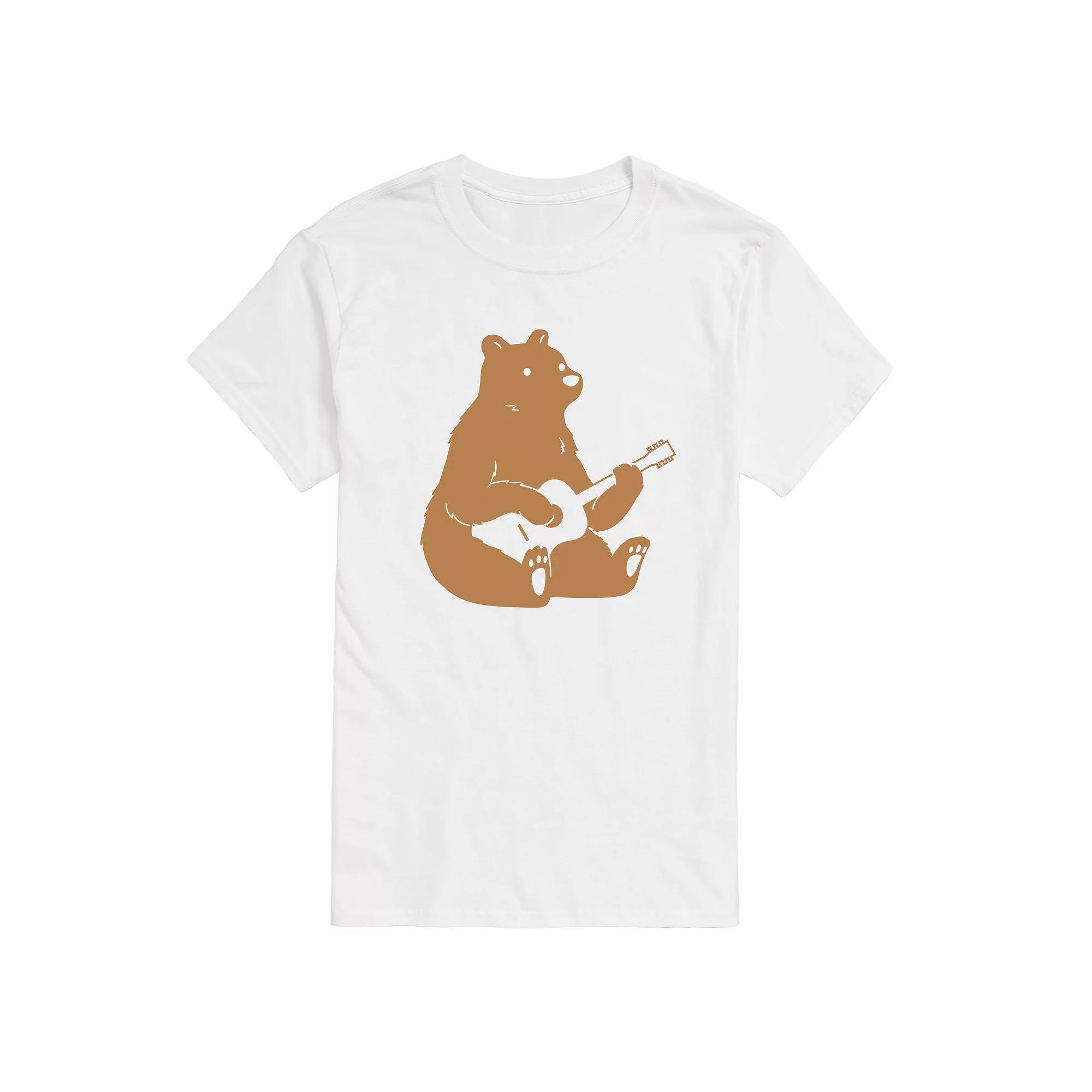 Men's Bear Playing Guitar Tee,  Product Image