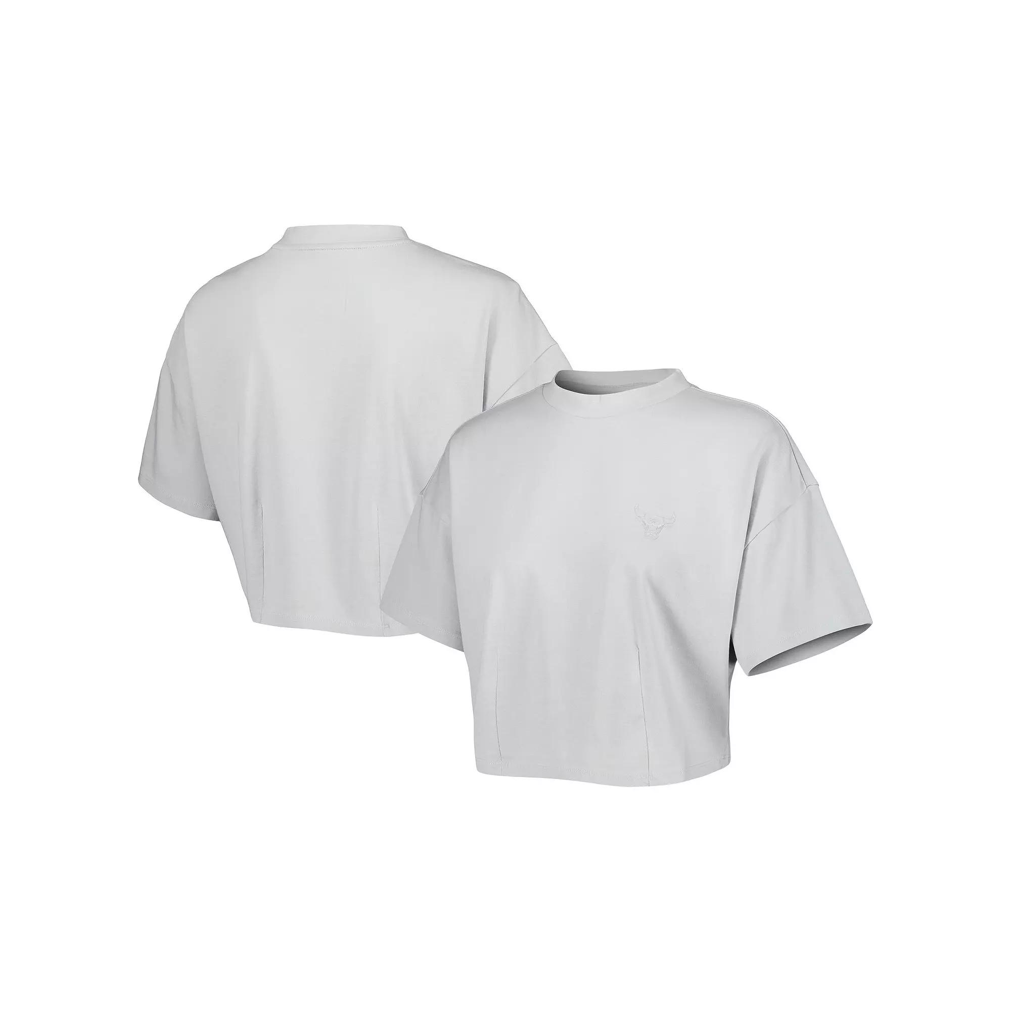 Men's Lusso Gray Chicago Bulls Nola Faded Tonal Cropped T-Shirt, Women's,  Product Image