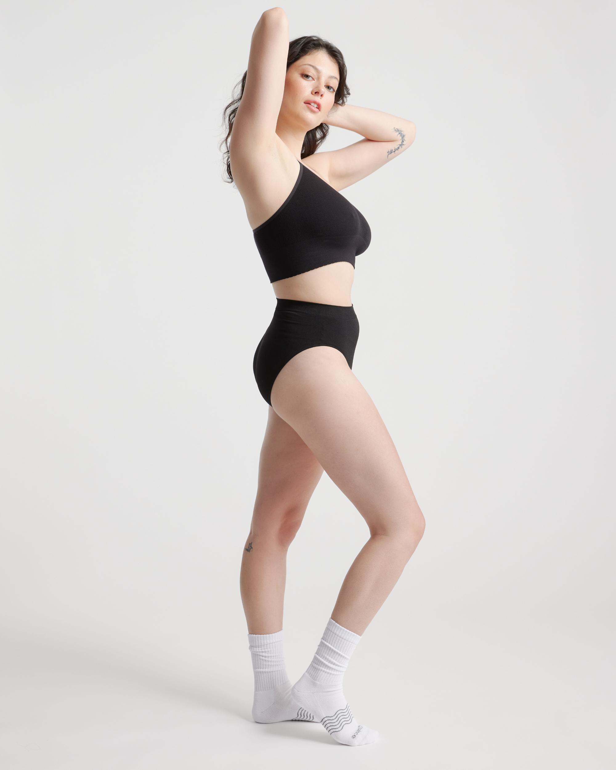 Quince | Women's Smoothing Comfort High-Waisted Brief Nylon/Spandex Product Image