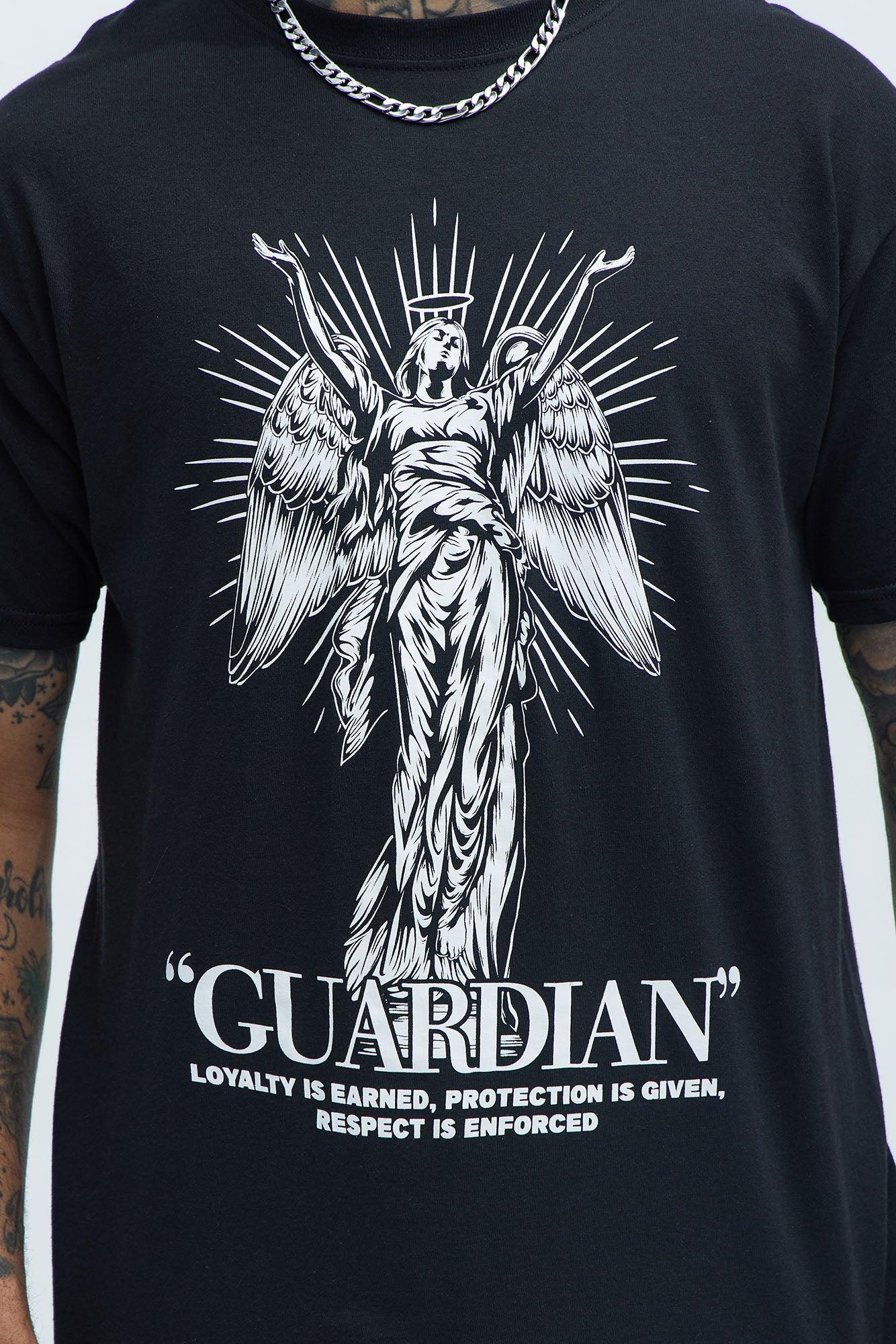 Guardian Angel Short Sleeve Tee - Black Product Image
