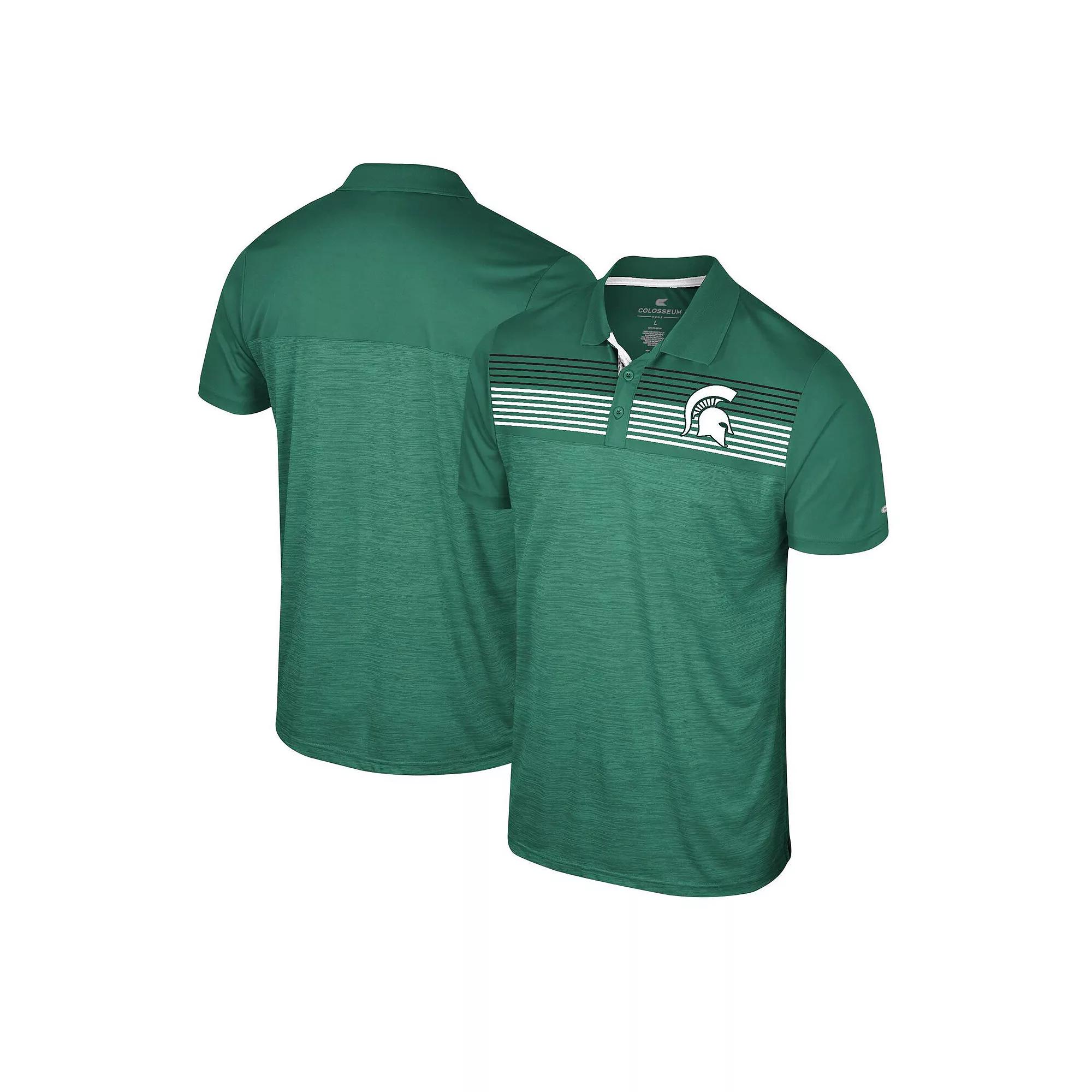 Men's Colosseum Green Michigan State Spartans Langmore Polo, Size: XXL Product Image