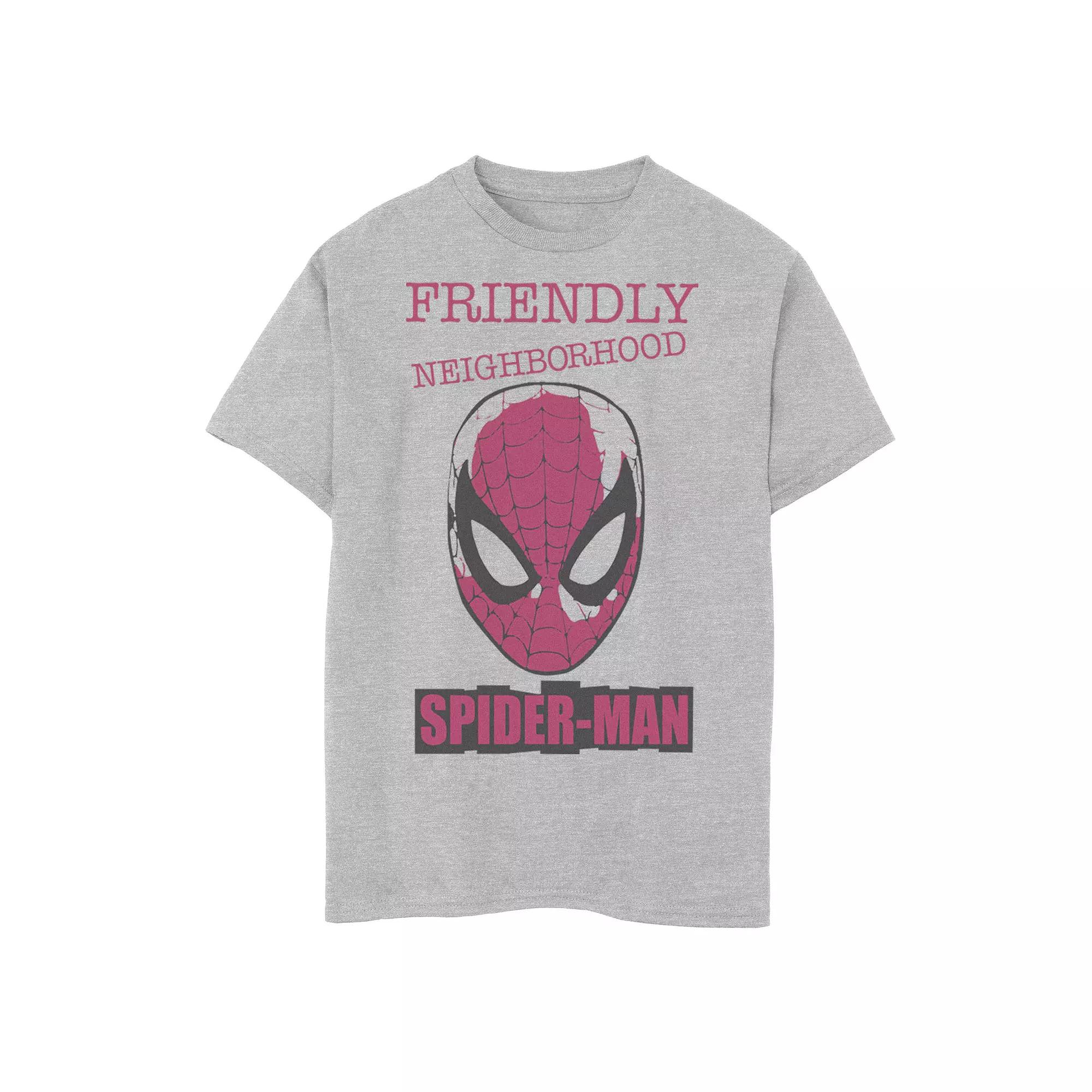 Boys 8-20 Marvel Spider-Man Friendly Neighborhood Front Face Portrait Graphic Tee, Boy's,  Product Image