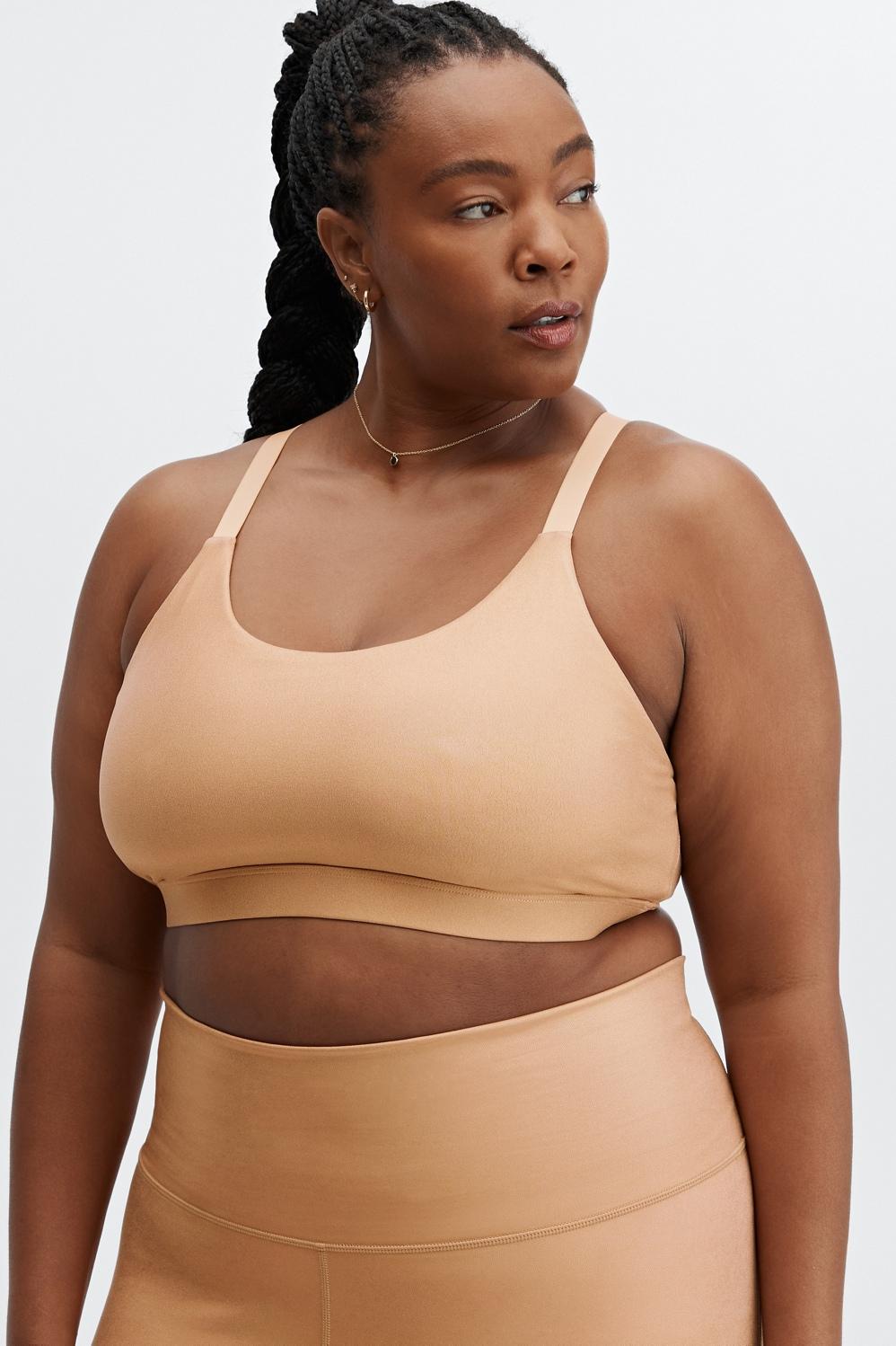 Fabletics Gia Iridescent Low Impact Sports Bra Womens yellow Size XXL Product Image