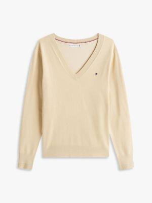 Viscose-Blend V-Neck Sweater Product Image