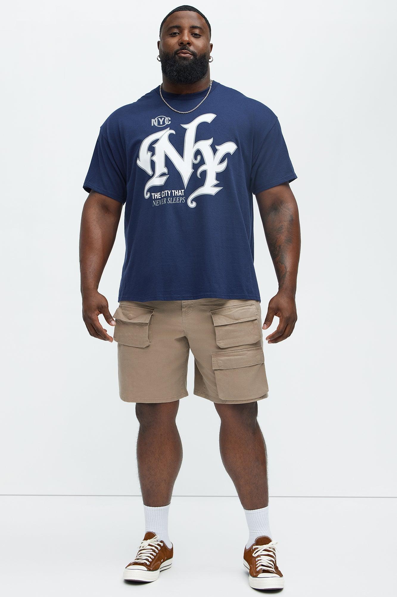 NY Never Sleeps Short Sleeve Tee - Navy Product Image