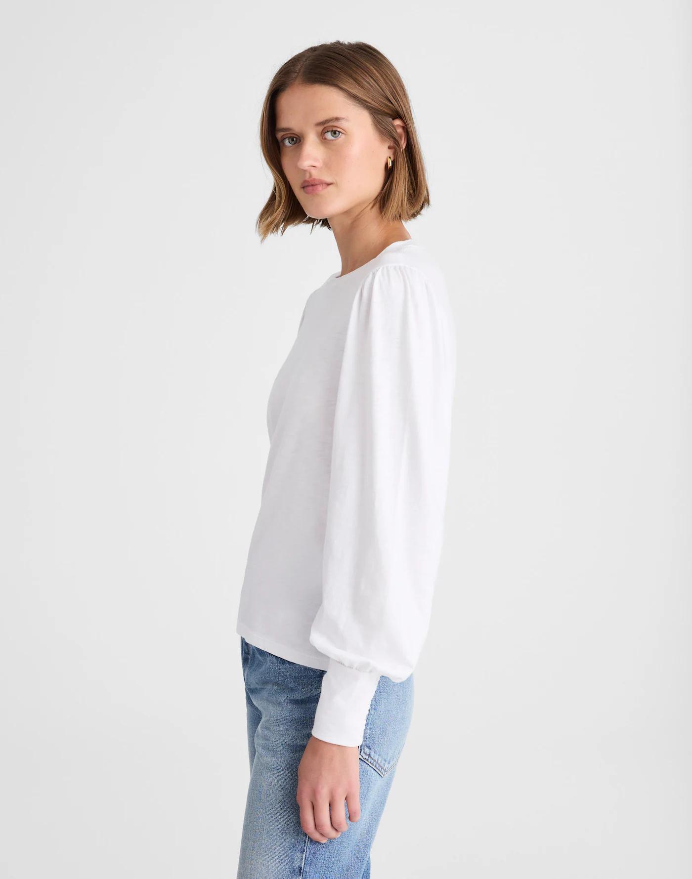 Smocked Long-Sleeve Top Product Image
