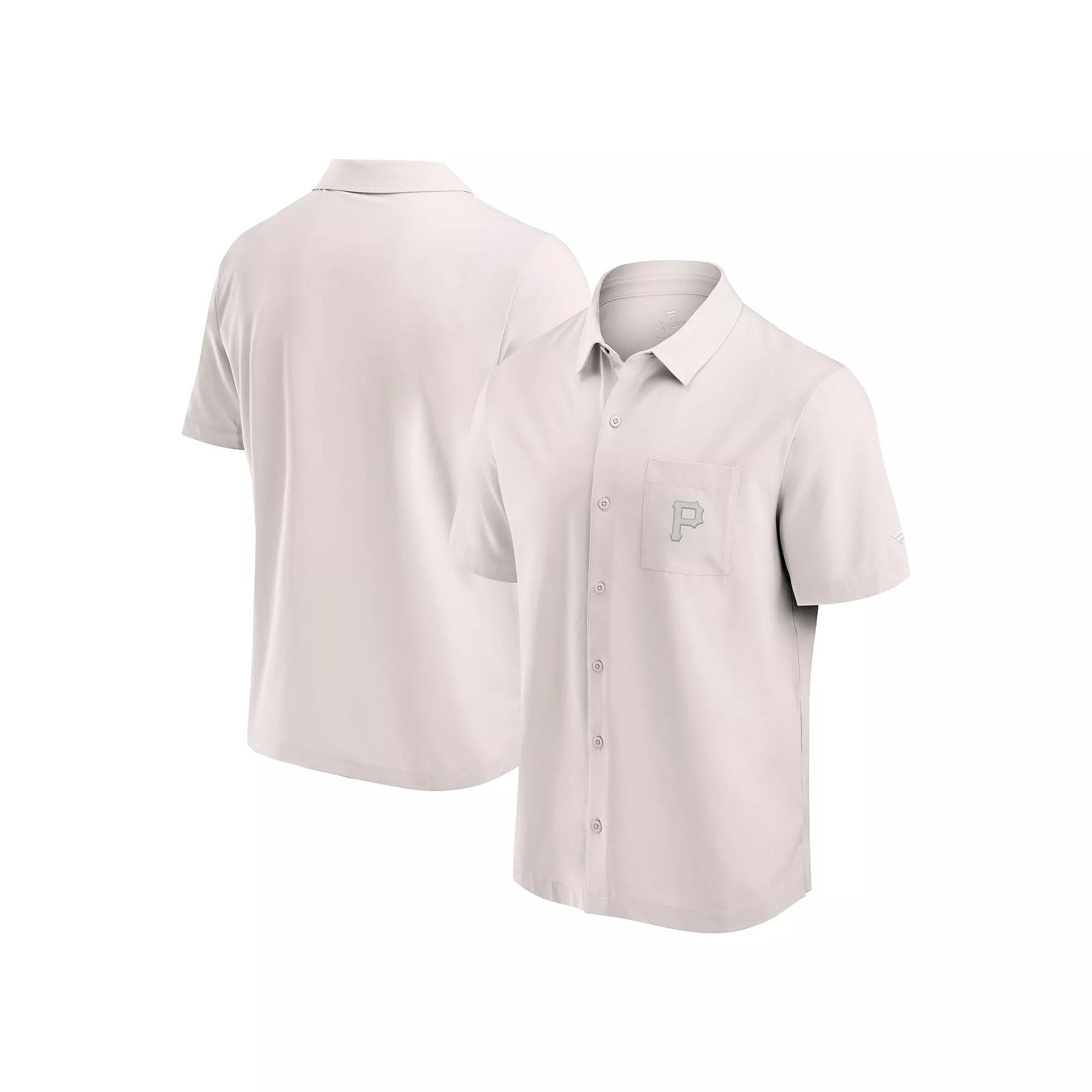 Men's Fanatics Cream Chicago White Sox Front Office Button-Up Shirt,  Product Image