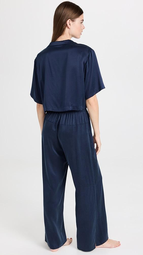 Lunya Washable Silk High Rise Pant Set | Shopbop Product Image