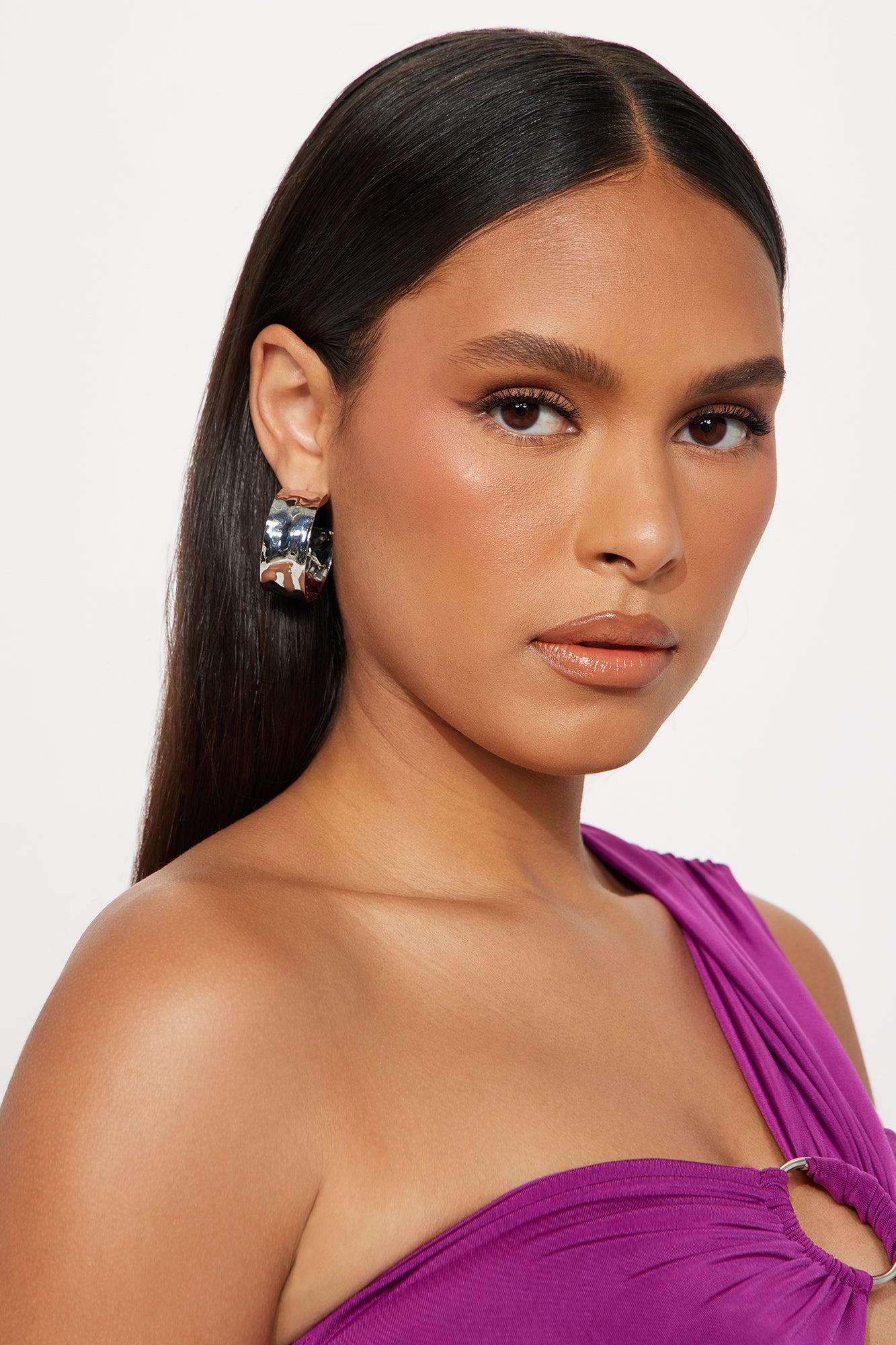 Maloney Hoop Earrings - Silver Product Image