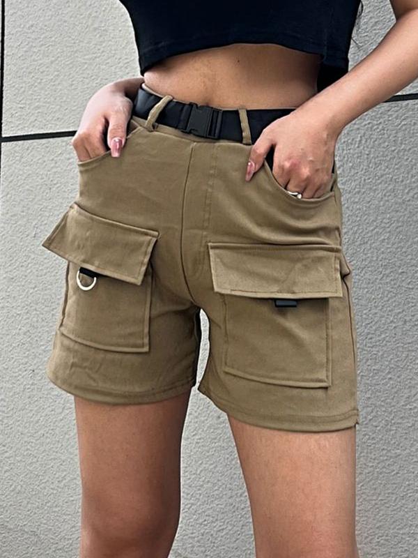 Multi Pocket High Rise Shorts Product Image