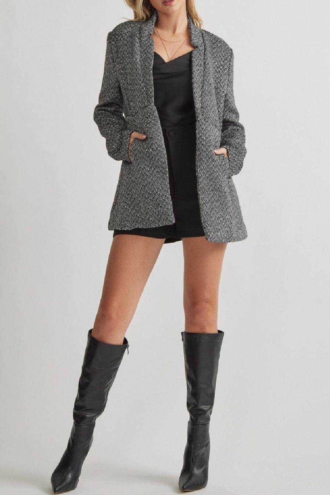 Inverted Collar Blazer Product Image