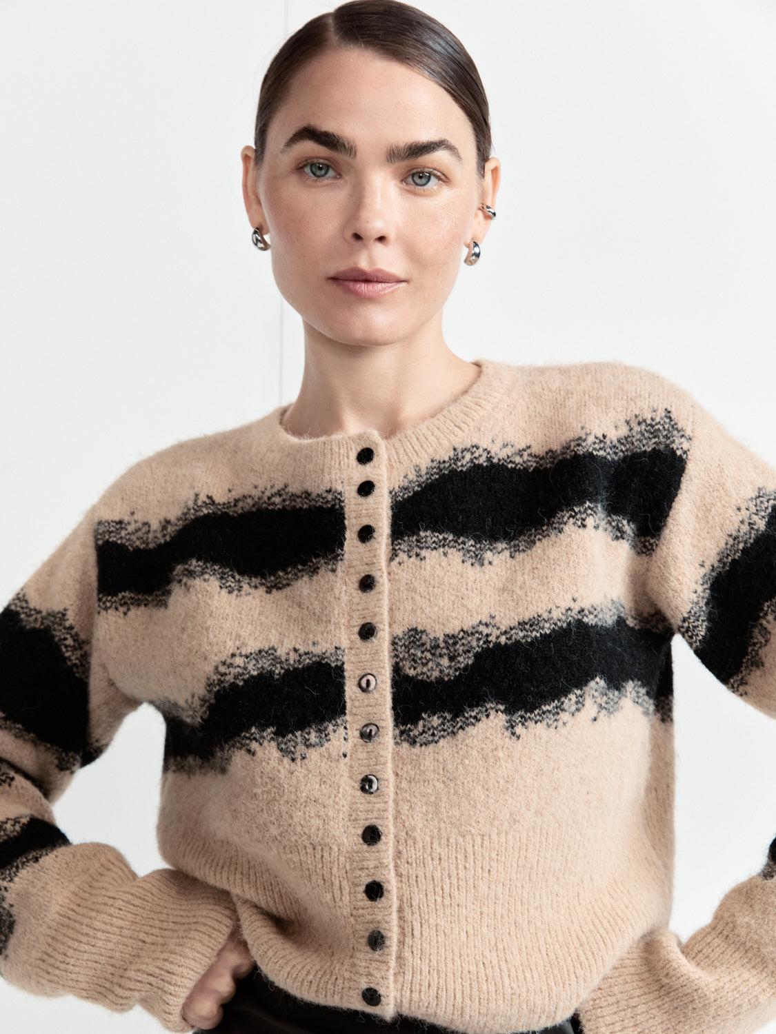 Minnie Knit Cardigan Latte Product Image