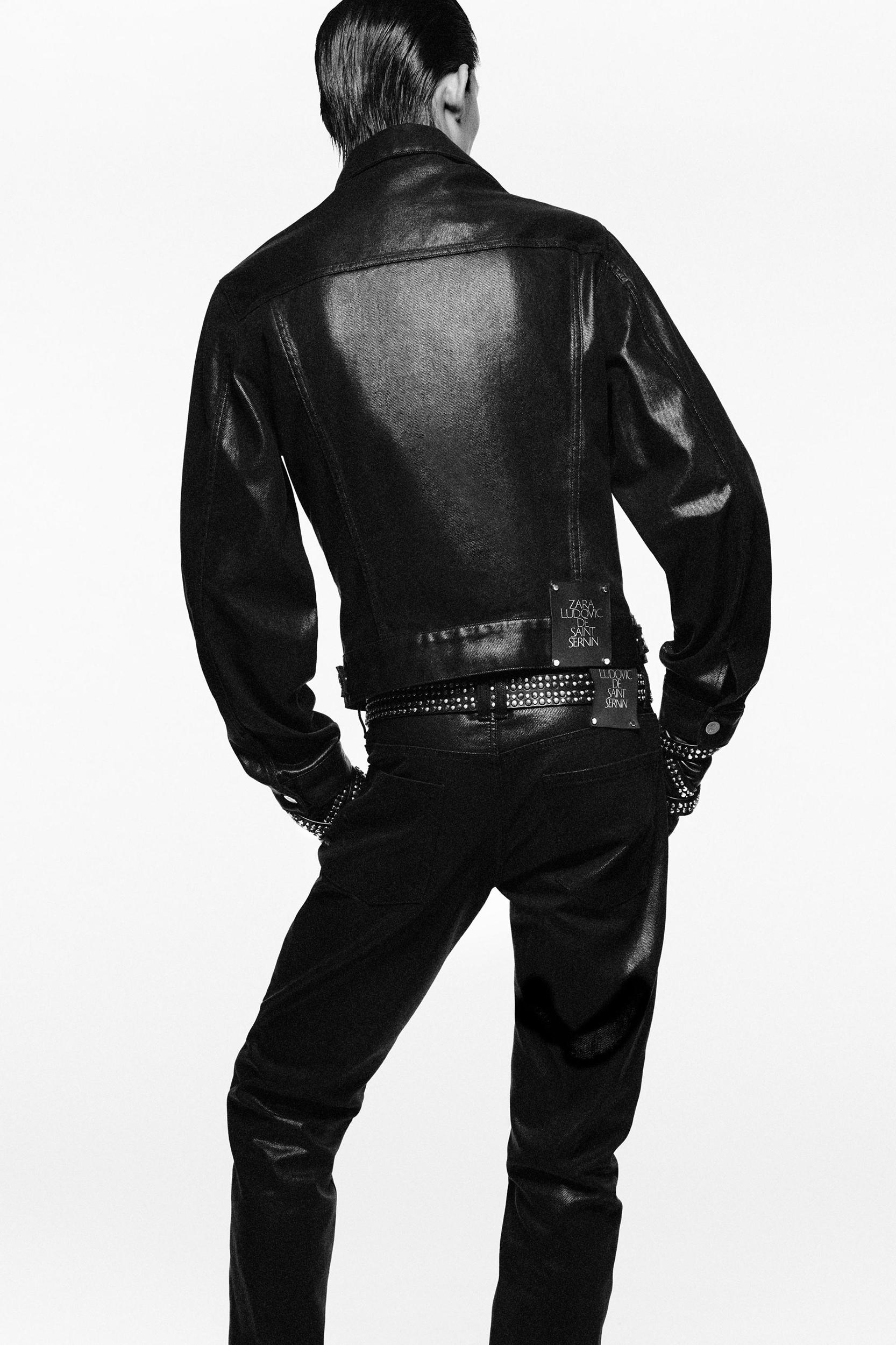 LUDOVIC DE SAINT SERNIN x ZARA WAXED SLIM FIT JEANS Product Image