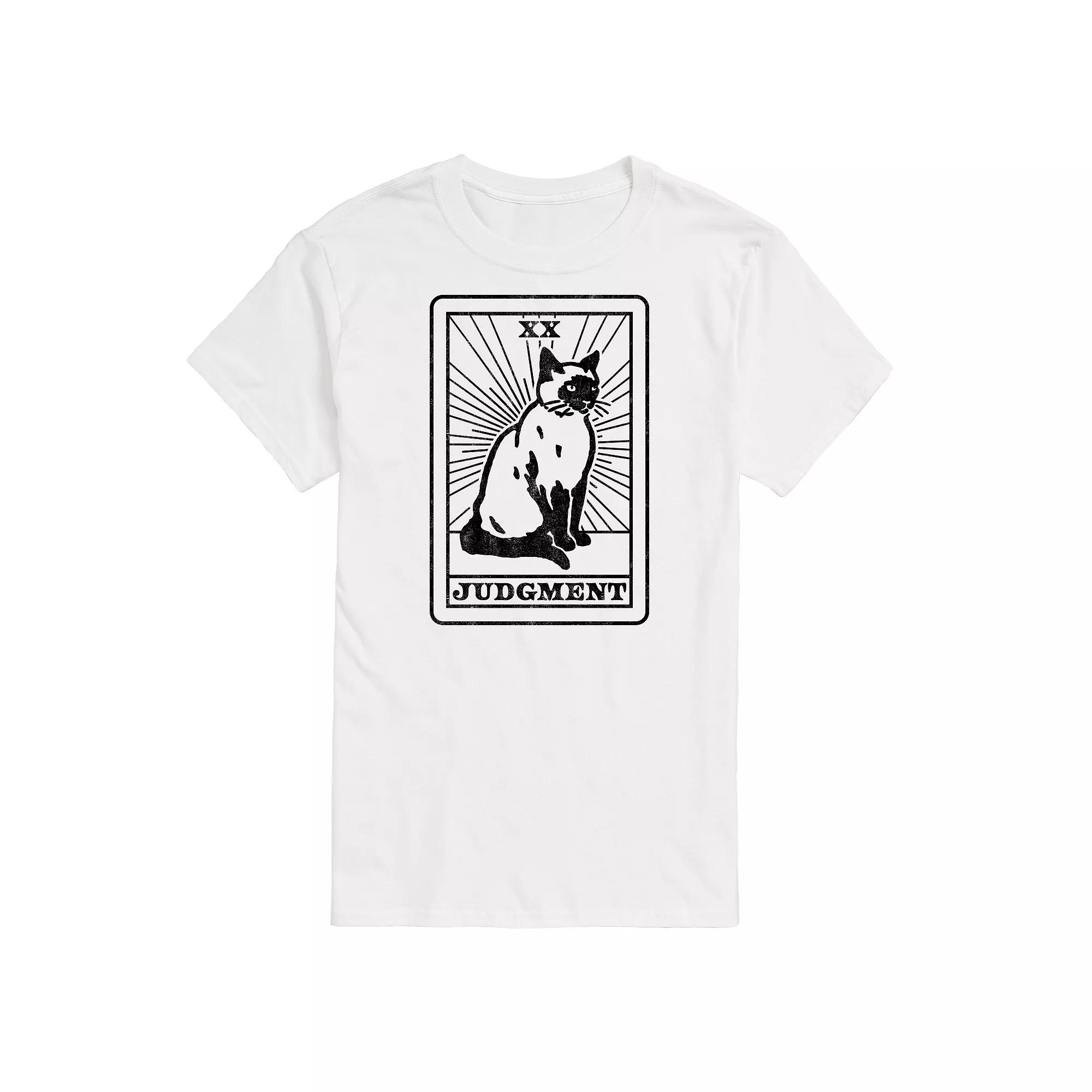 Big & Tall Cat Tarot Card "Judgement" Graphic Tee, Men's,  Product Image