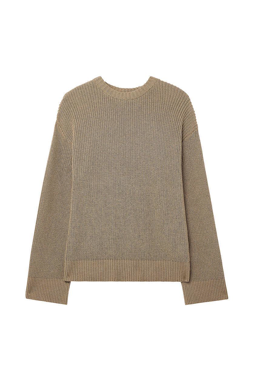 Round Neck Knitted Sweater Product Image