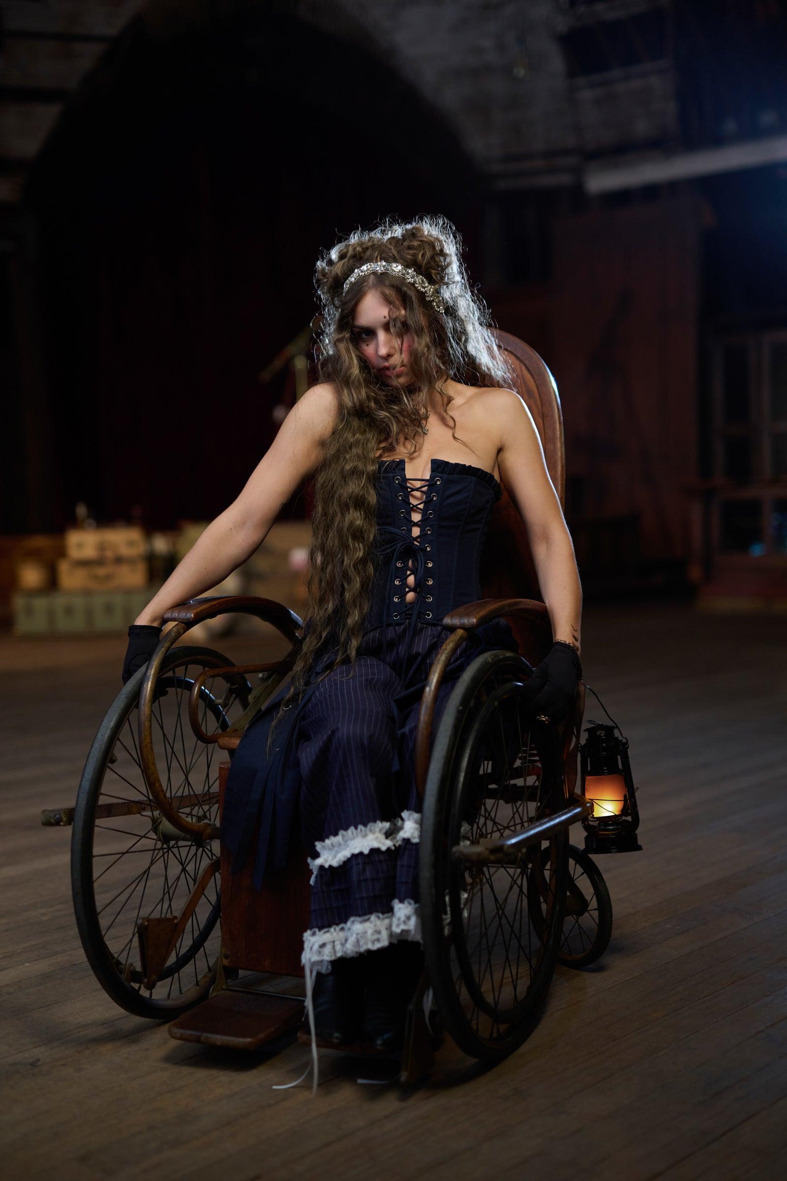 The Pinstripe Duchess Corset Product Image