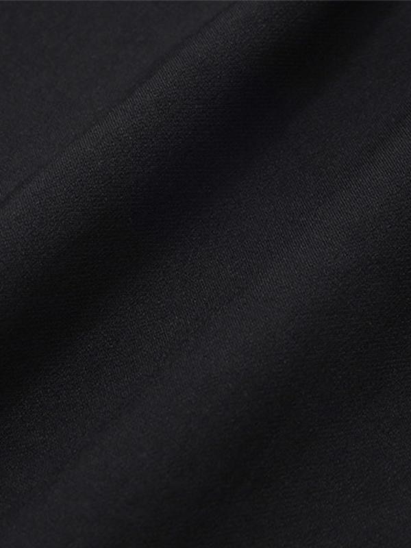 Black Button Bandeau Smock & Mini Skirt Set Product Image