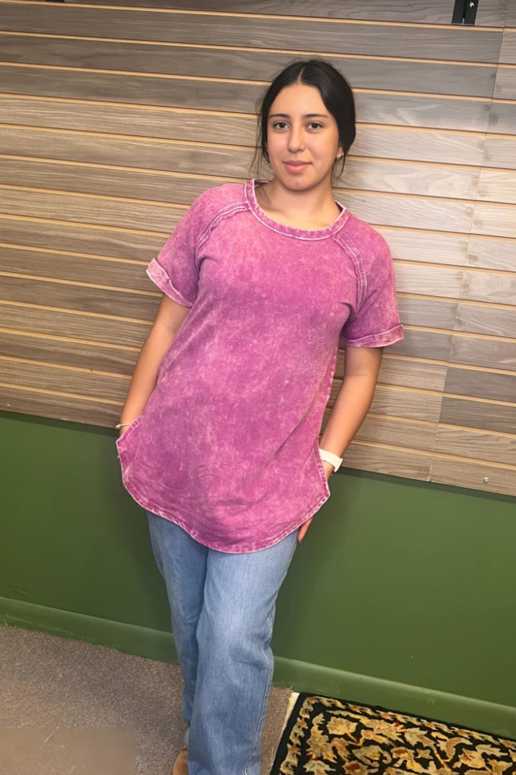 Vintage Wash French Terry Top Product Image