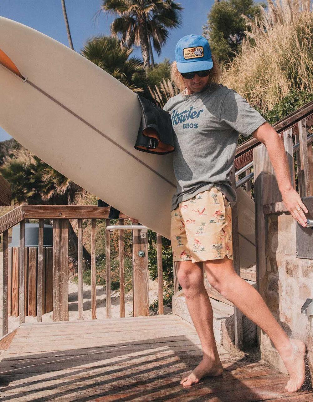 HOWLER BROTHERS Howler Electric Mens Tee - HEATHER GRAY Product Image