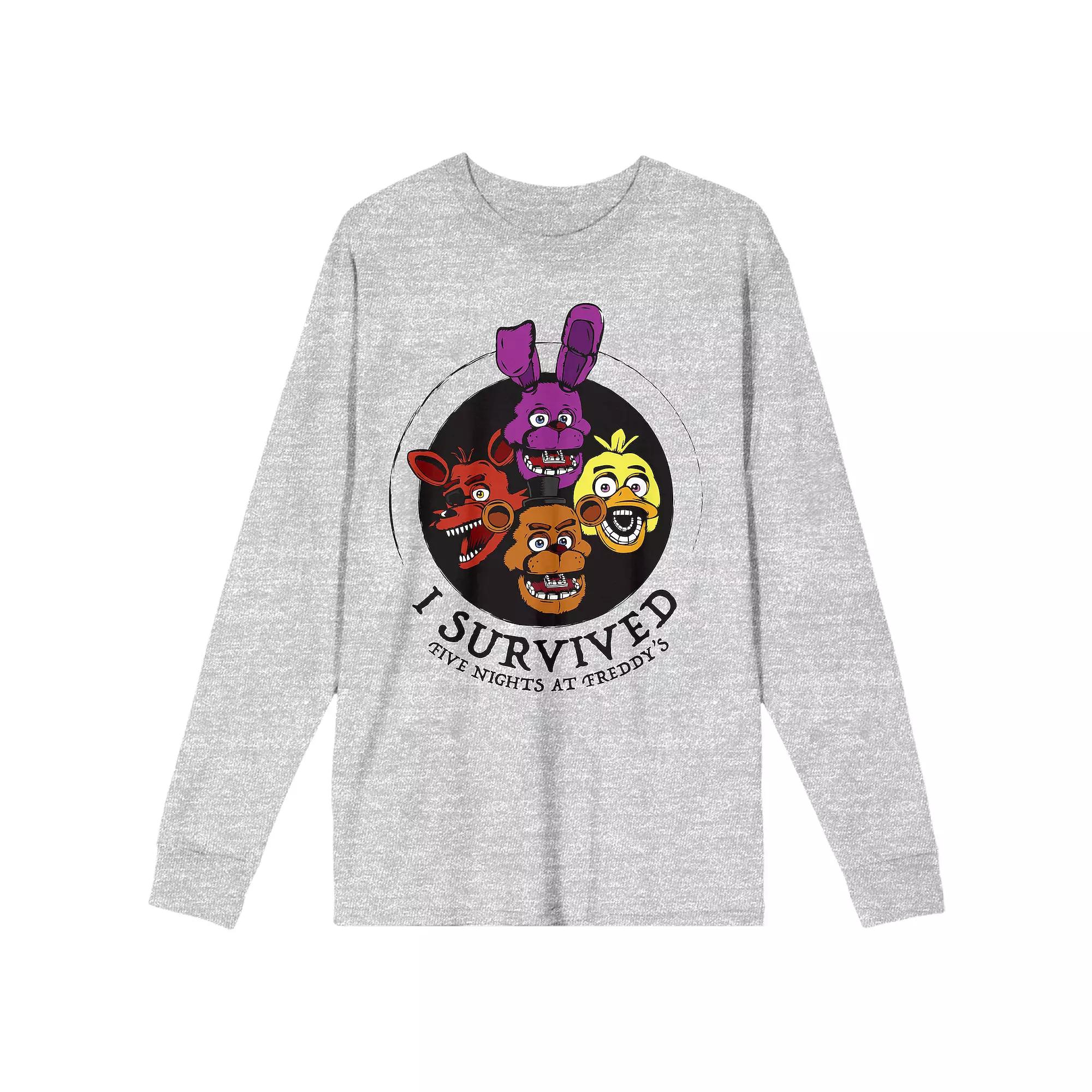 Men's Five Nights at Freddys Long Sleeve Tee,  Product Image