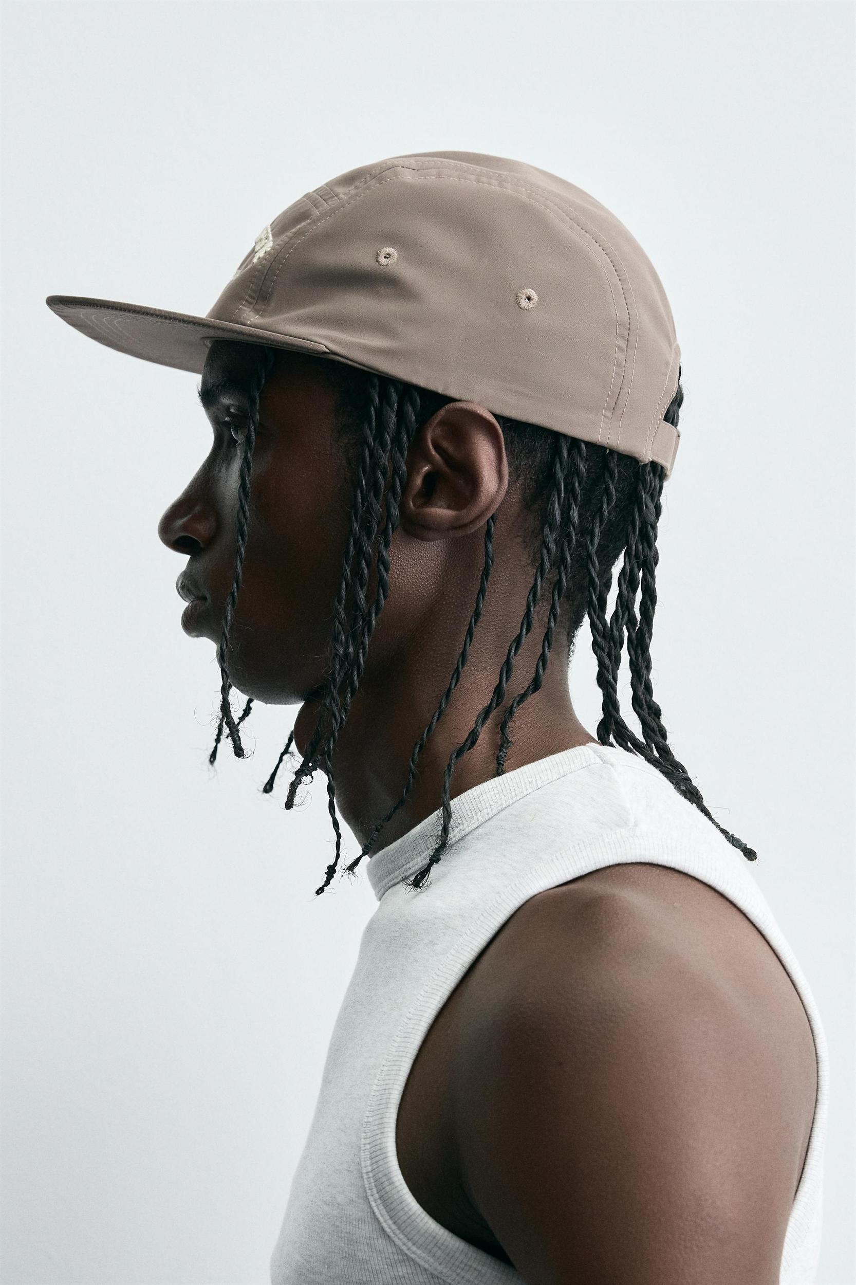 EMBROIDERED FLAT VISOR CAP Product Image