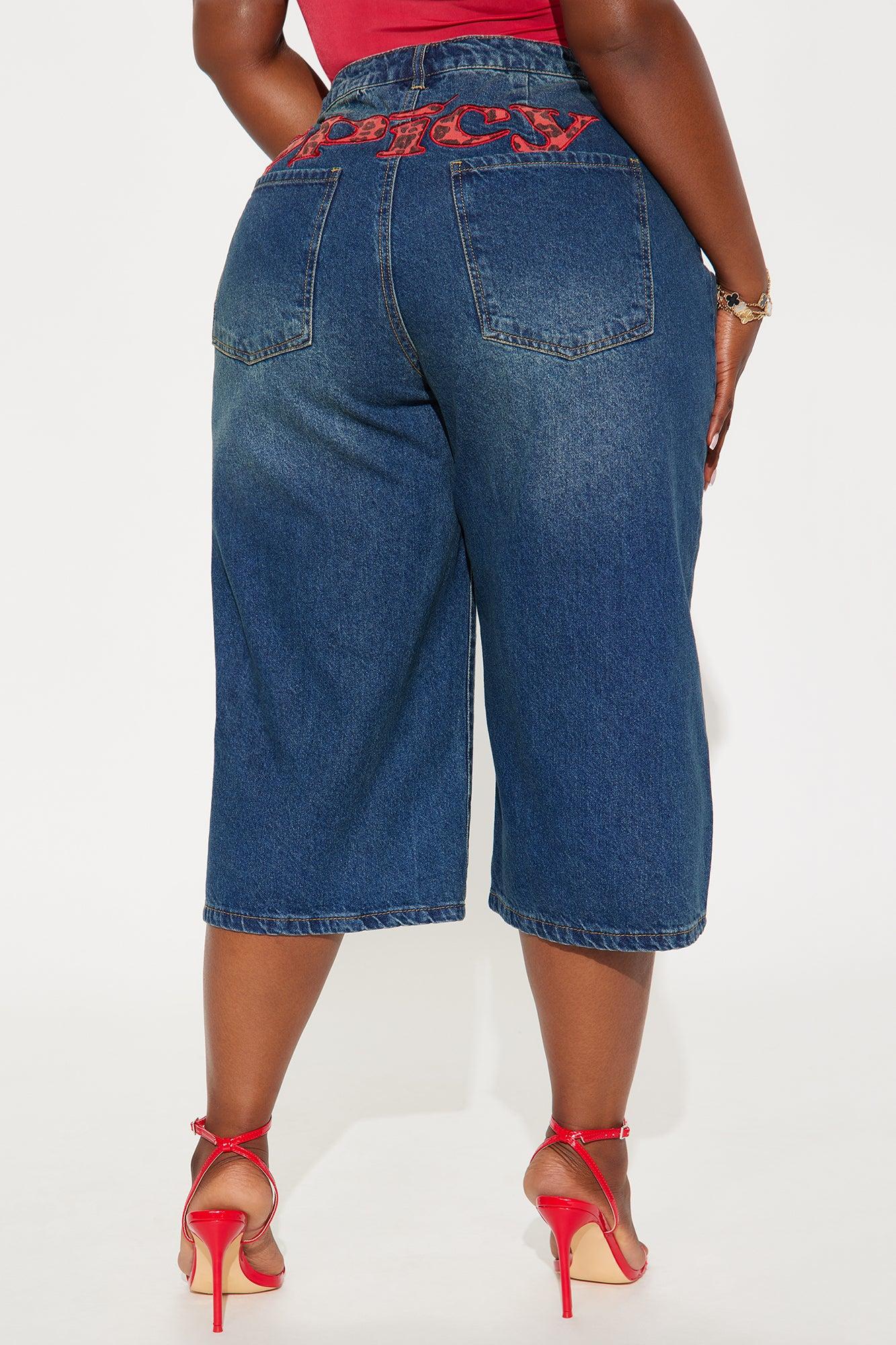 South Street Spicy Denim Jorts - Dark Wash Product Image