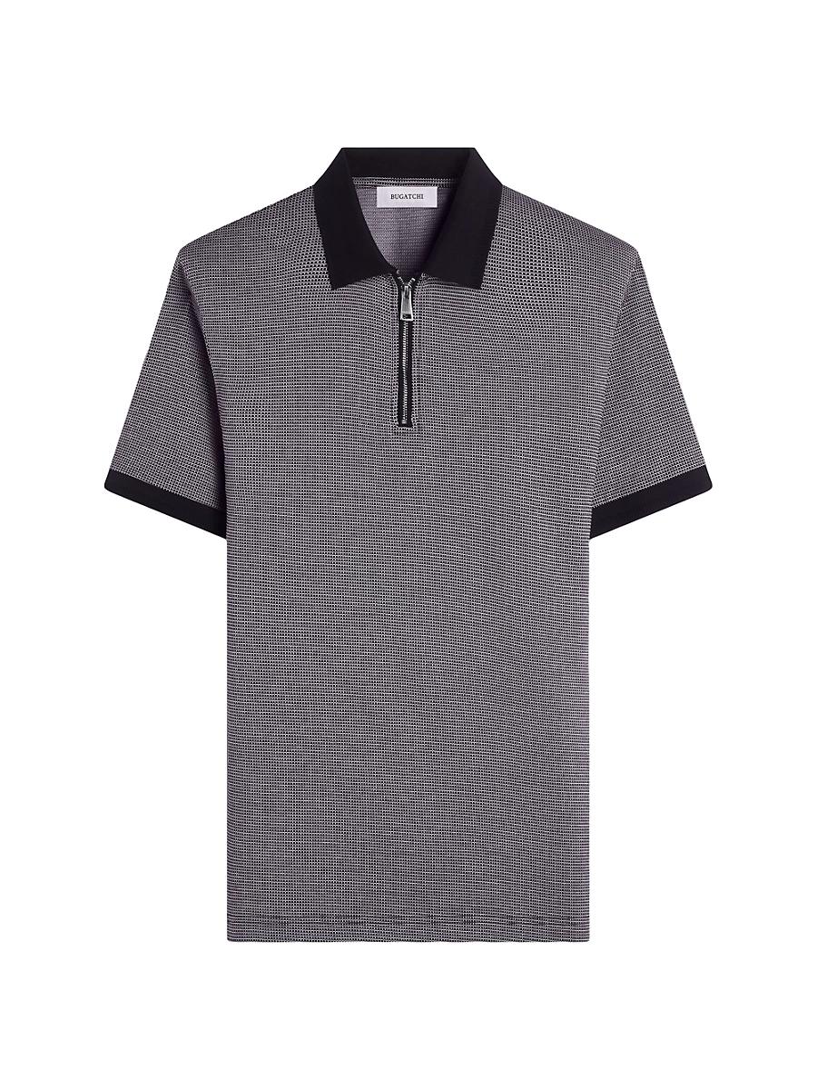 Mens Short Sleeve Quarter Zip Polo Product Image
